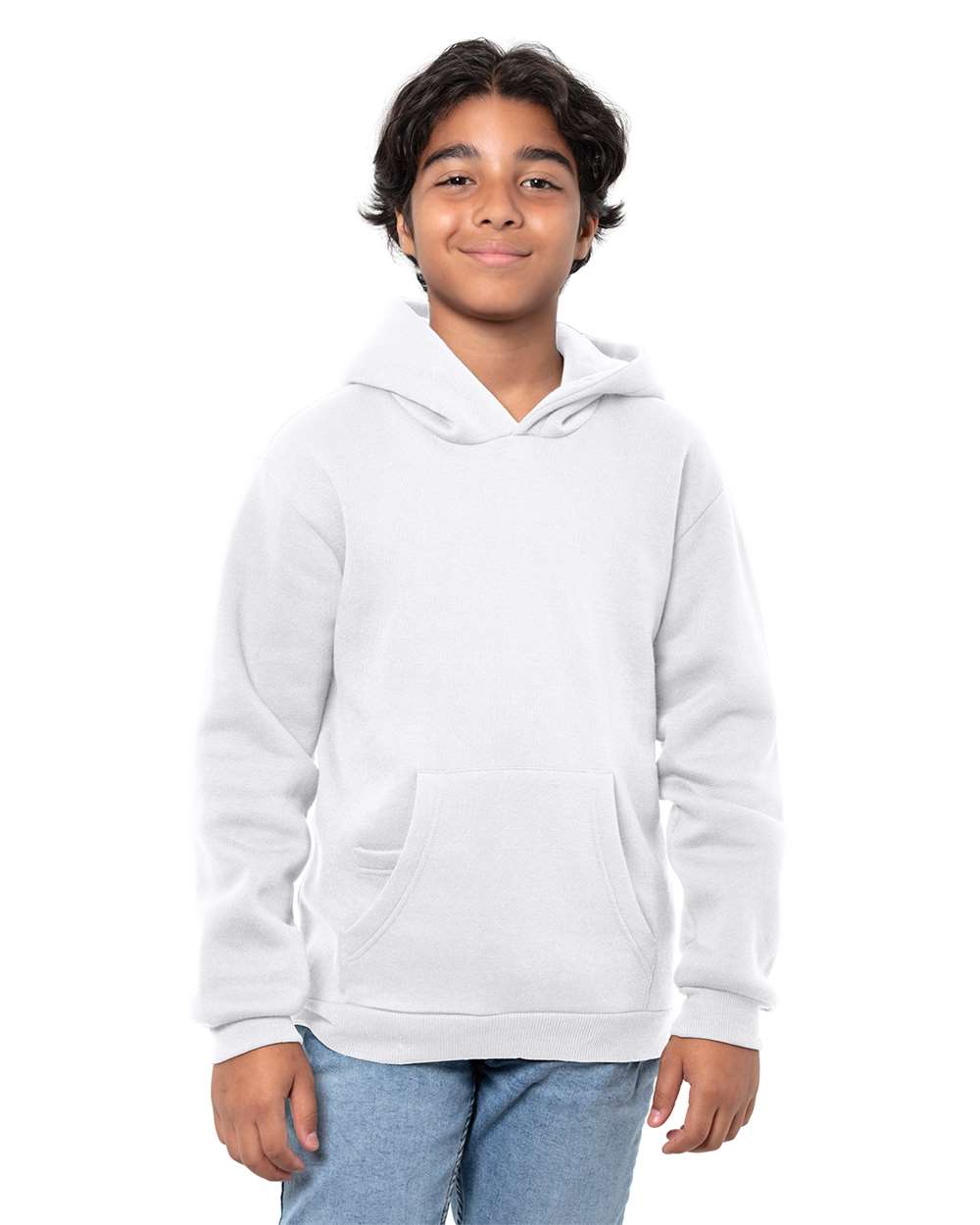 Threadfast Apparel – TB – Epic Youth Fleece Pullover Hooded Sweatshirt – White Threadfast Apparel – TB – Epic Youth Fleece Pullover Hooded Sweatshirt – White