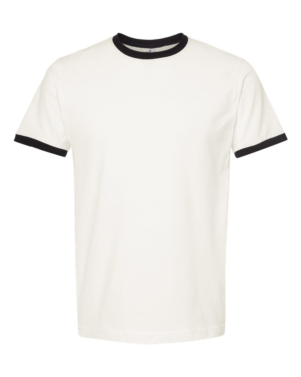 Tultex – – Fine Jersey Ringer T – Shirt – White Black Tultex – – Fine Jersey Ringer T – Shirt – White Black