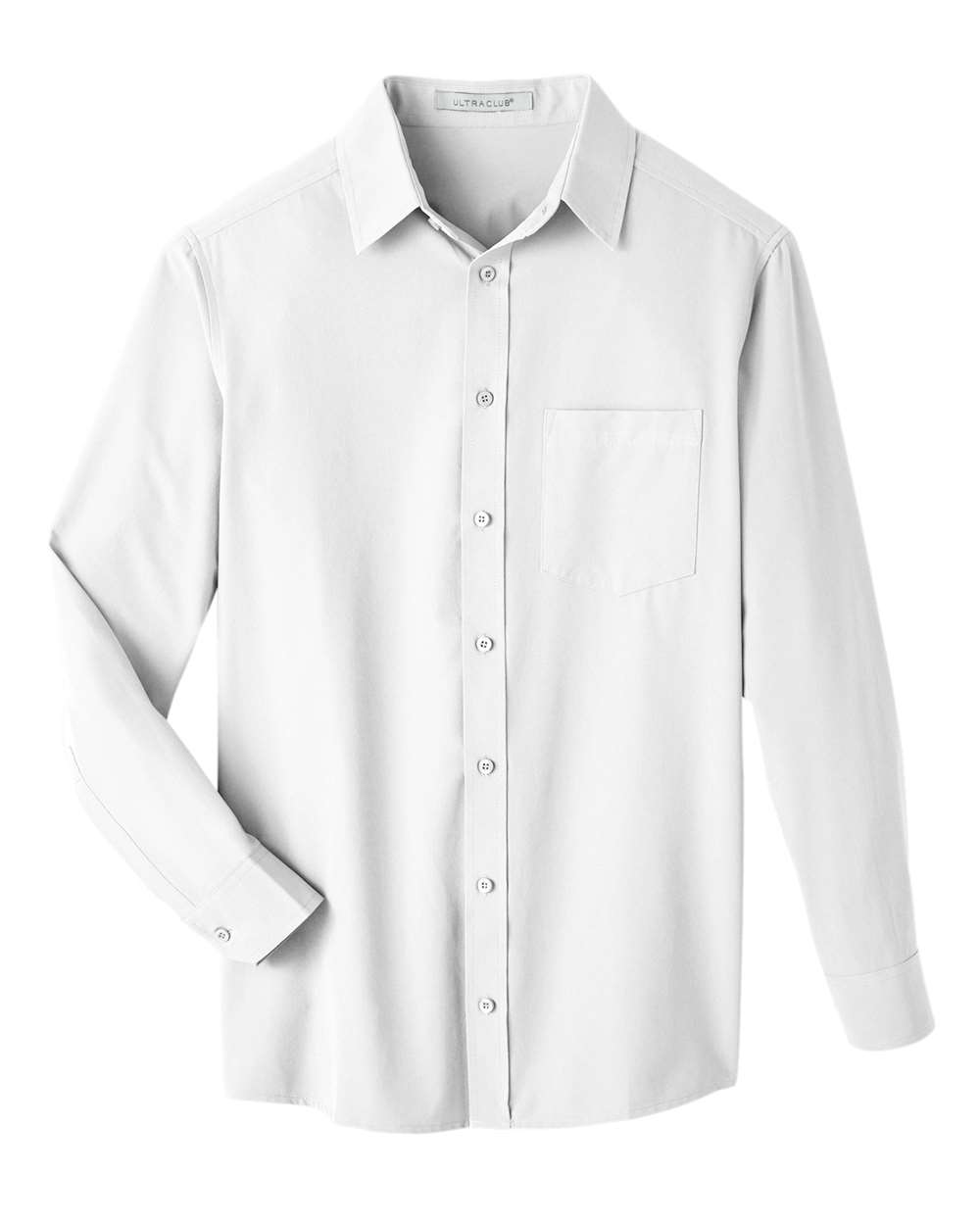 UltraClub – UC – Men’s Bradley Performance Woven Shirt – White UltraClub – UC – Men’s Bradley Performance Woven Shirt – White