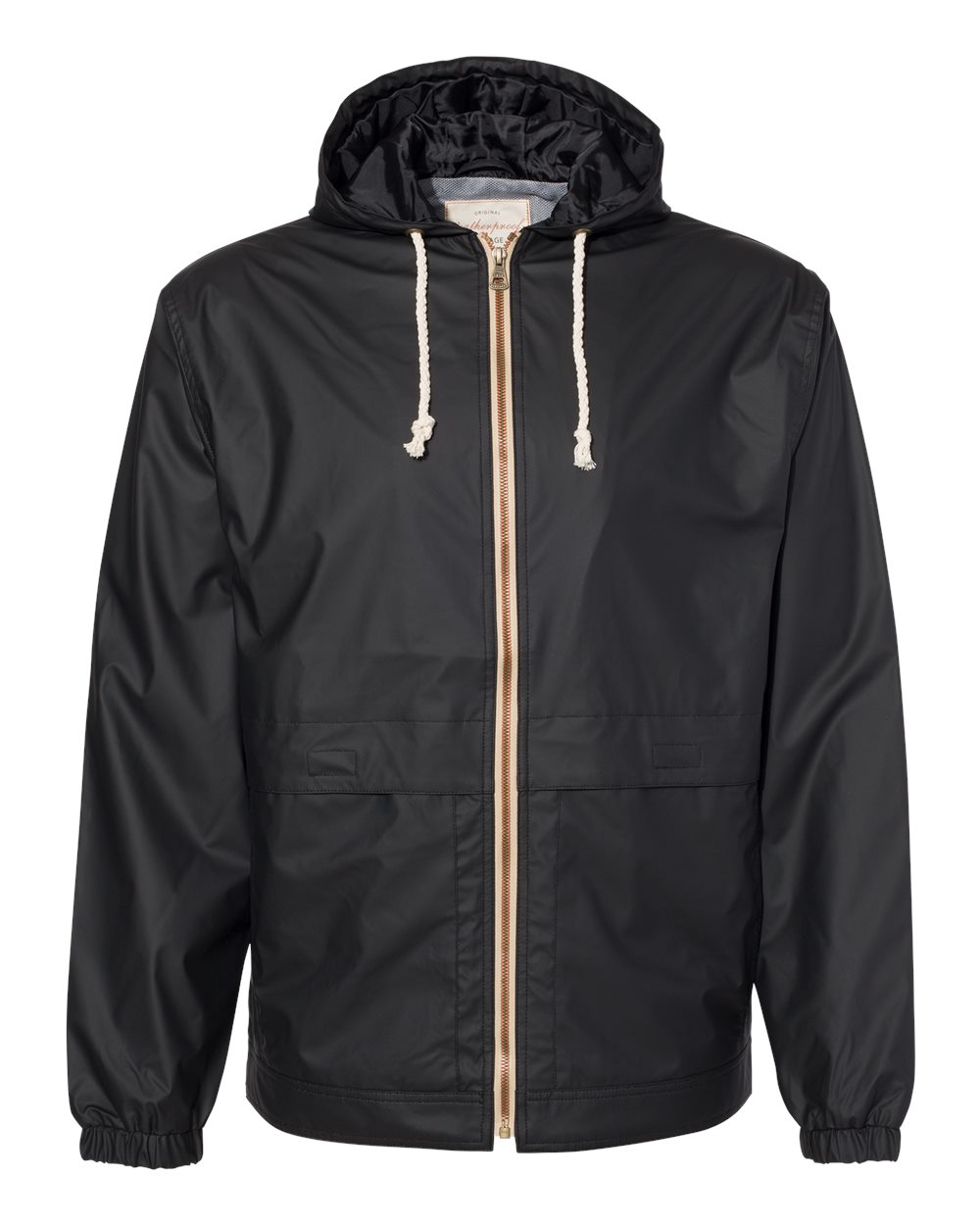 Weatherproof – – Vintage Hooded Rain Jacket – Black Weatherproof – – Vintage Hooded Rain Jacket – Black