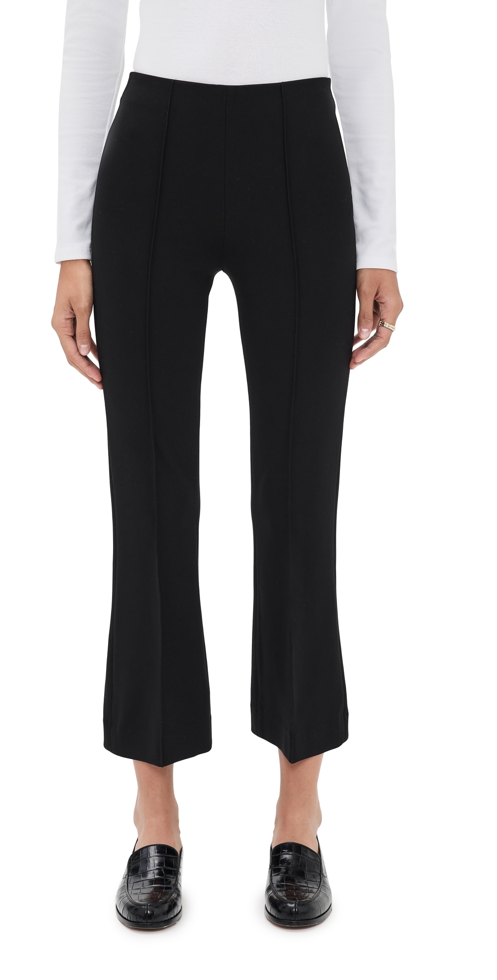 rag & bone Irina Ponte Kick Flare Trousers Black rag & bone Irina Ponte Kick Flare Trousers Black