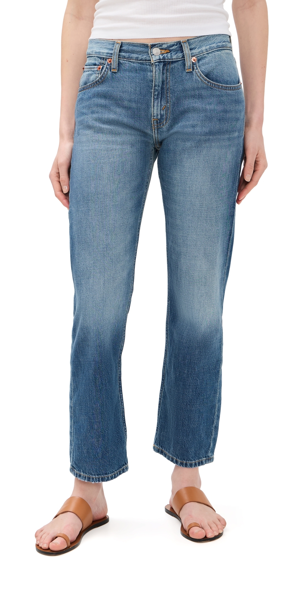 REDONE Blondie Crop Jeans Mendocino Indigo REDONE Blondie Crop Jeans Mendocino Indigo