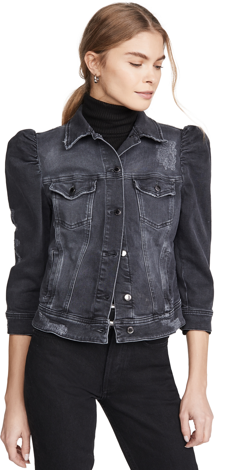 Retrofête Ada Denim Jacket Faded Black X Retrofête Ada Denim Jacket Faded Black X