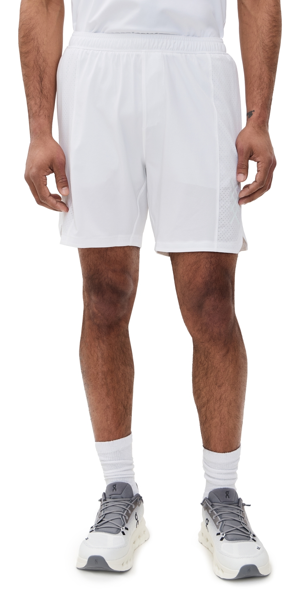 Rhone Lined Backspin Shorts White Rhone Lined Backspin Shorts White
