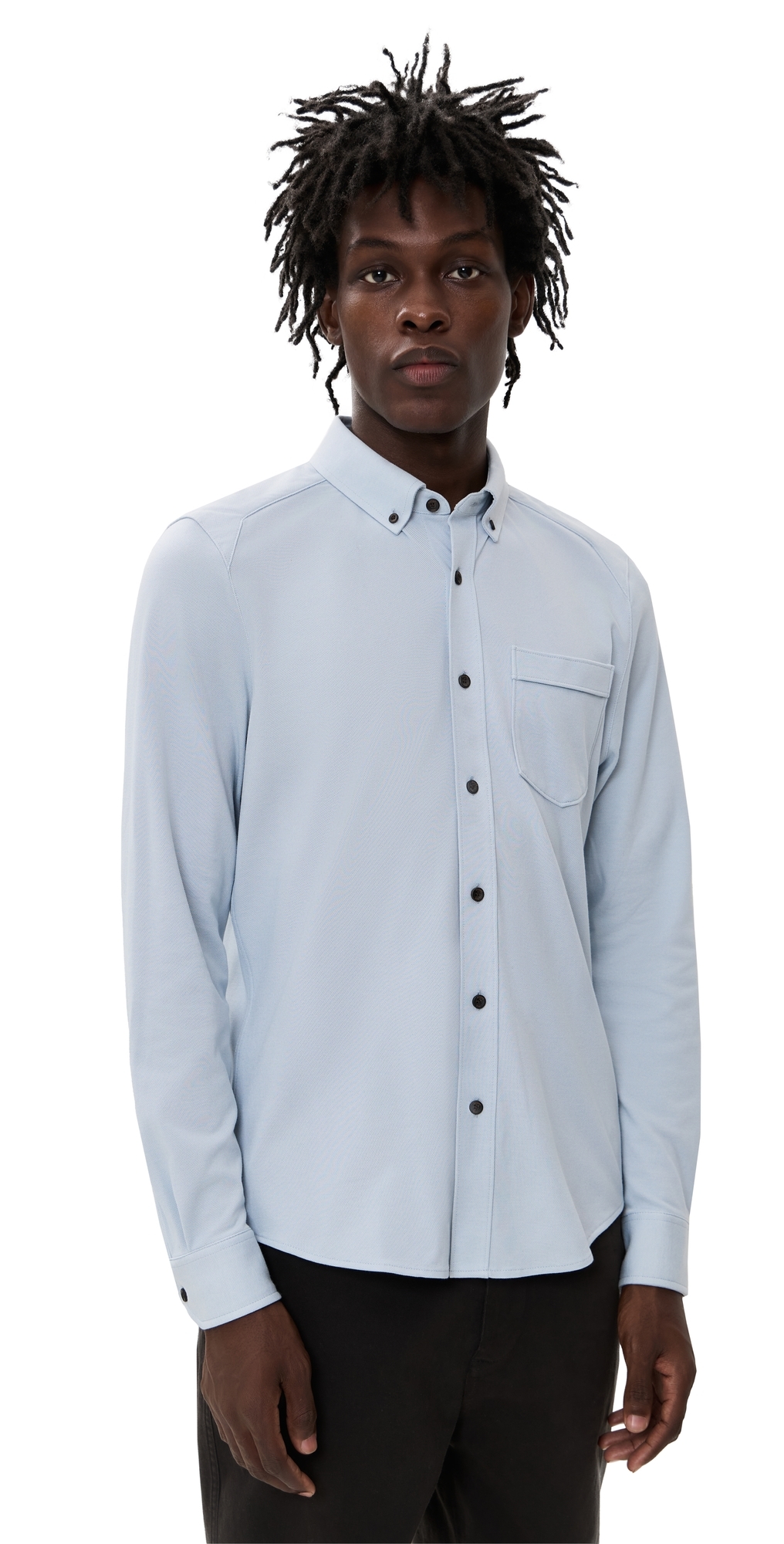Rhone Effortless Oxford Button Down Shirt Blue Pearl Heather Rhone Effortless Oxford Button Down Shirt Blue Pearl Heather