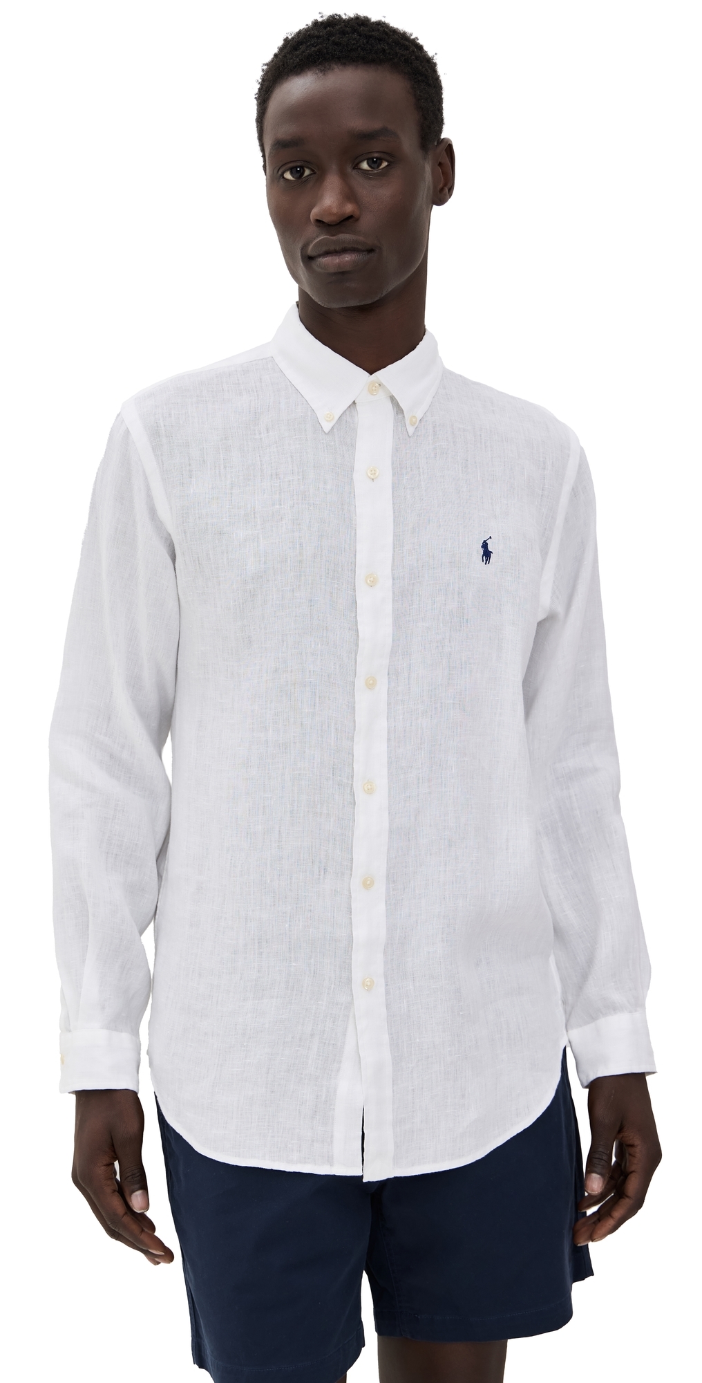 Polo Ralph Lauren Long Sleeve Linen Shirt Ceramic White Polo Ralph Lauren Long Sleeve Linen Shirt Ceramic White