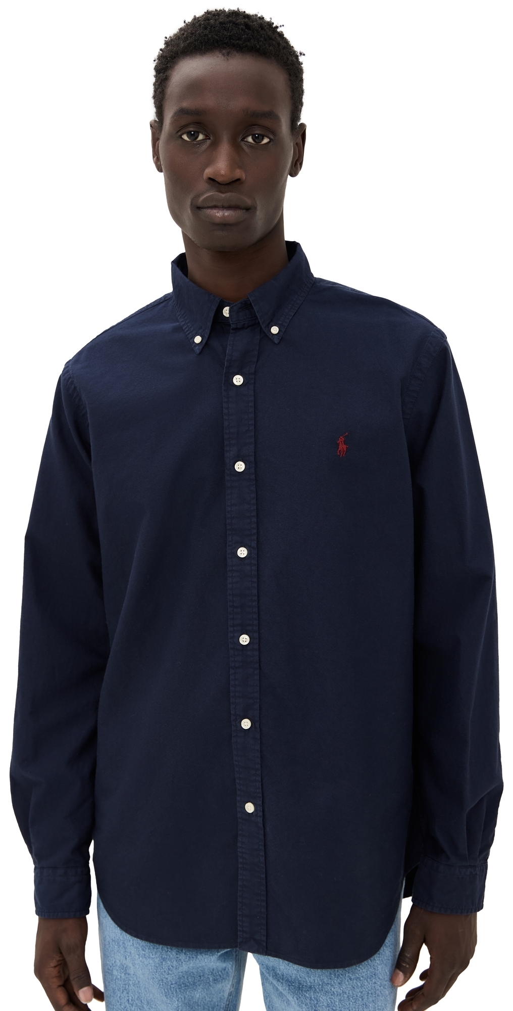 Polo Ralph Lauren Classic Fit Garment Dyed Oxford Shirt RL Navy Polo Ralph Lauren Classic Fit Garment Dyed Oxford Shirt RL Navy