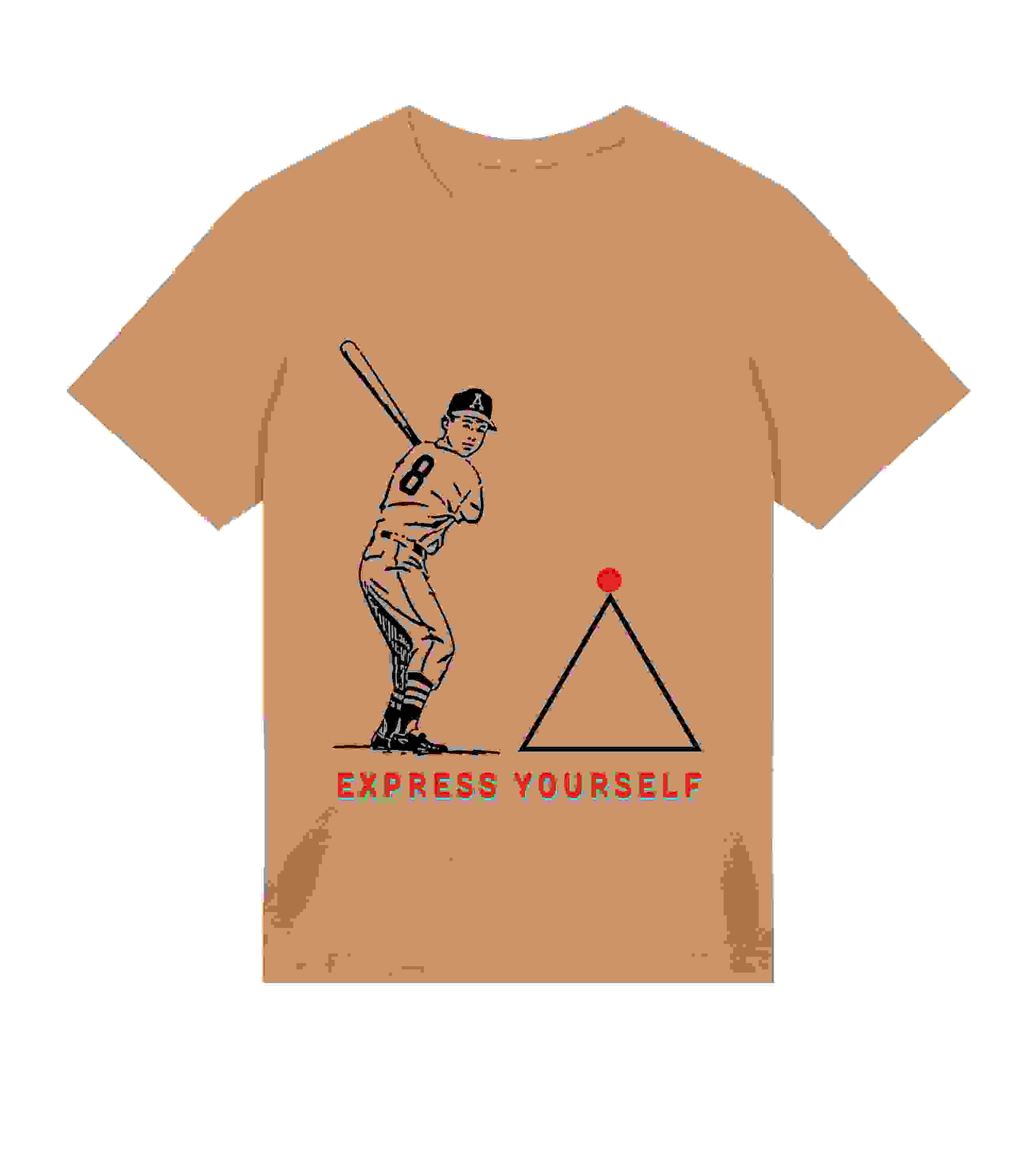 Red Dot Statement Stand Out – Men’s Shirt – Sand men Red Dot Statement Stand Out – Men’s Shirt – Sand men