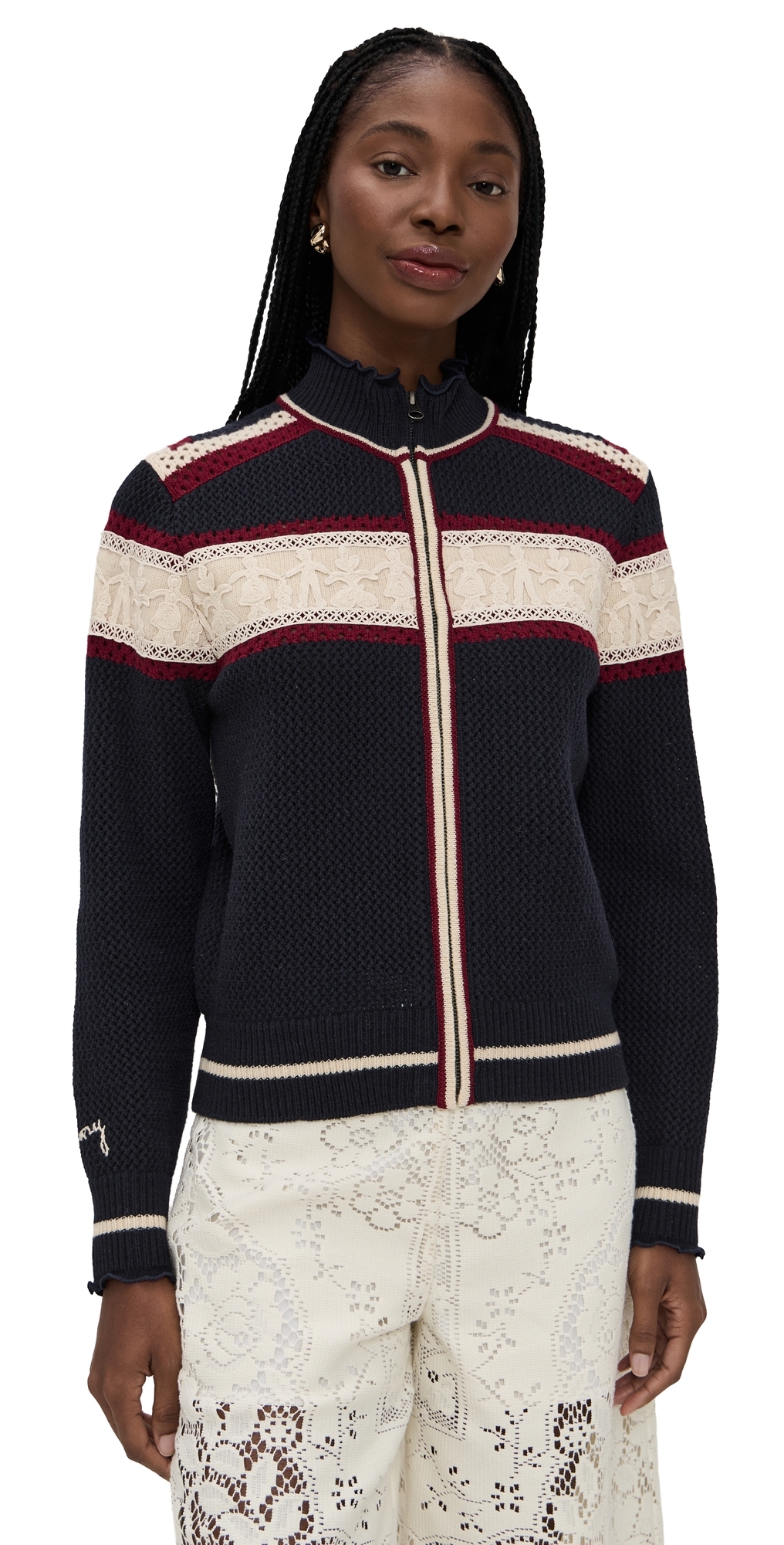 Sea Hester Solid Zip Cardigan Multi Sea Hester Solid Zip Cardigan Multi