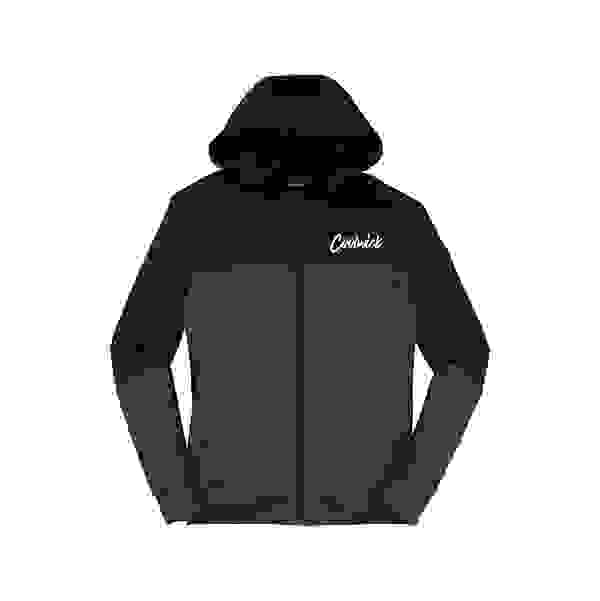 Coolwick Men’s Fleece Colorblock Full Zip Hooded Jacket Bowling Shirt Black X Coolwick Men’s Fleece Colorblock Full Zip Hooded Jacket Bowling Shirt Black X