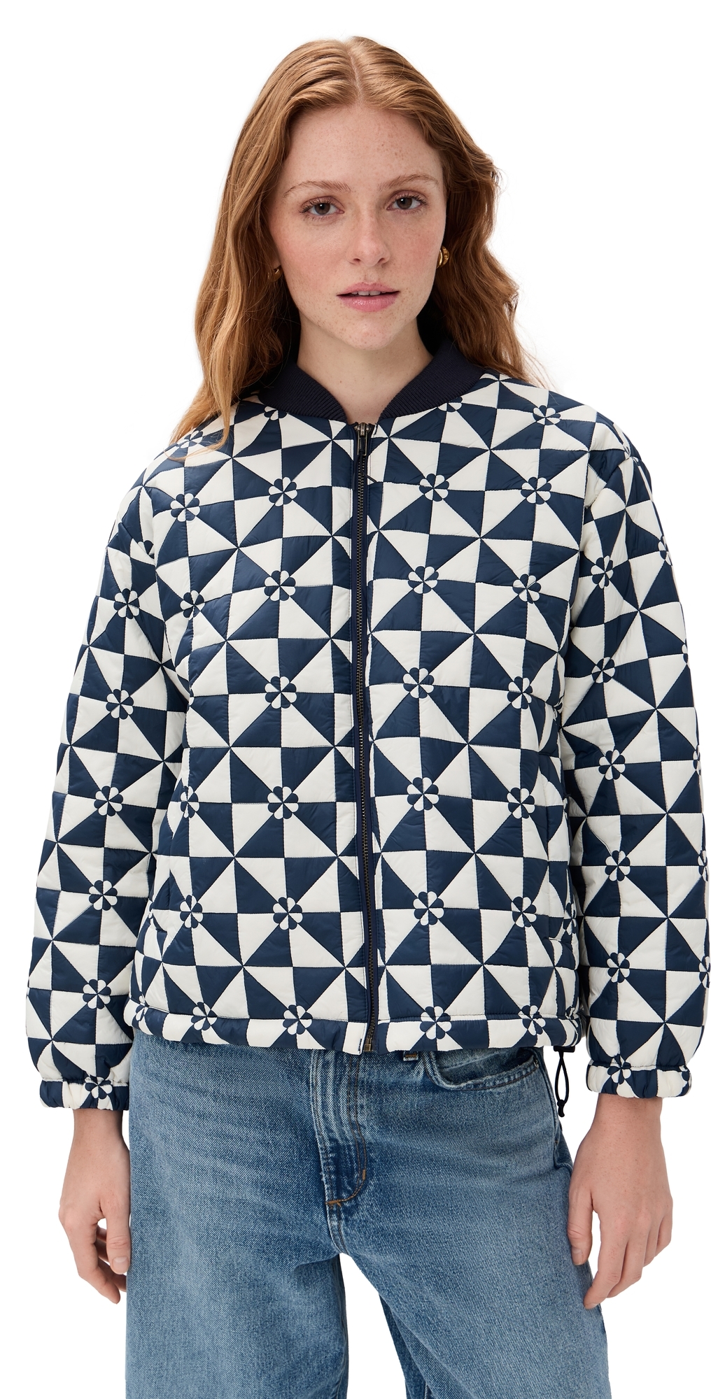 THE GREAT. Outdoors The Alps Puffer Jacket Quilted Vintage Navy THE GREAT. Outdoors The Alps Puffer Jacket Quilted Vintage Navy