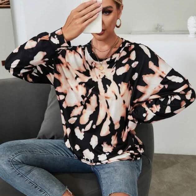Tie Dye Drop Shoulder Sweatshirt Tie Dye Drop Shoulder Sweatshirt