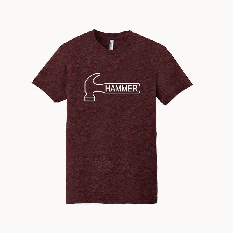 Hammer Men’s Devil Tri-Blend Bowling Shirt Cranberry mall