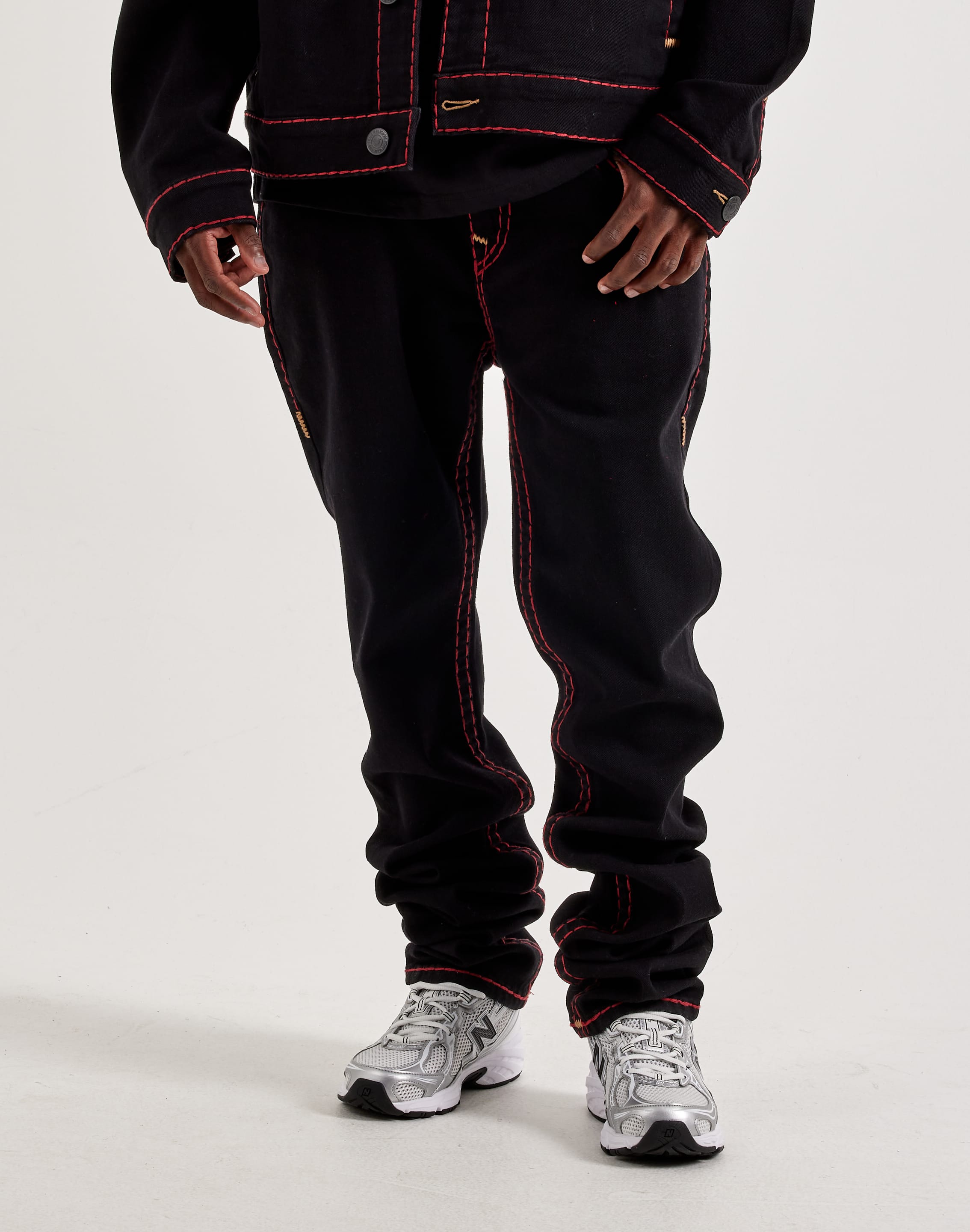 True Religion Rocco Stacked Super T Flap Denim Jeans True Religion Rocco Stacked Super T Flap Denim Jeans