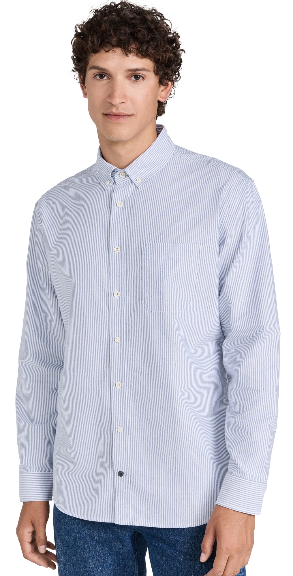 Taylor Stitch Jack Oxford Shirt Navy University Stripe Taylor Stitch Jack Oxford Shirt Navy University Stripe