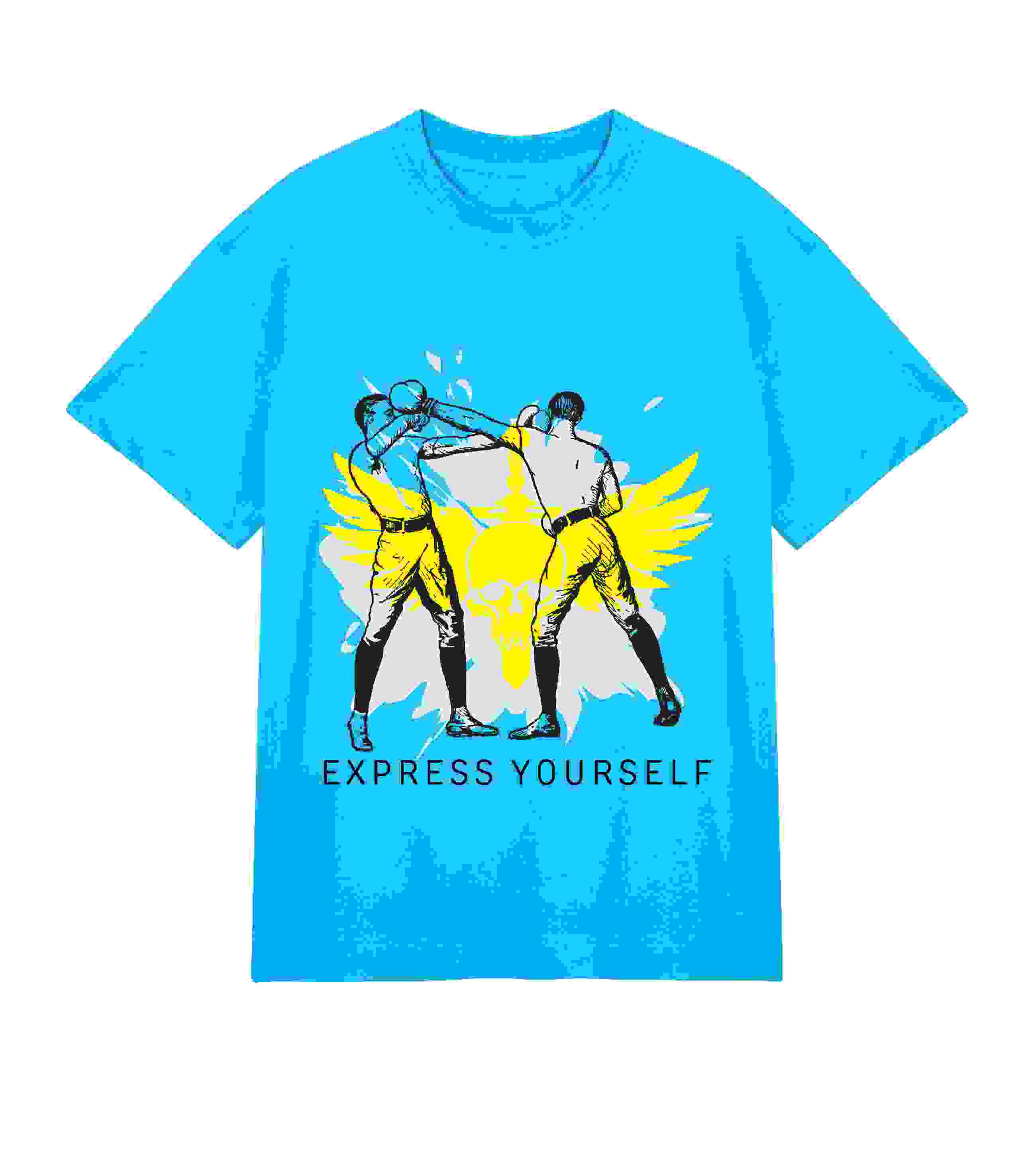 Combat Clash – Men’s Boxy Shirt – Turquoise S men Combat Clash – Men’s Boxy Shirt – Turquoise S men