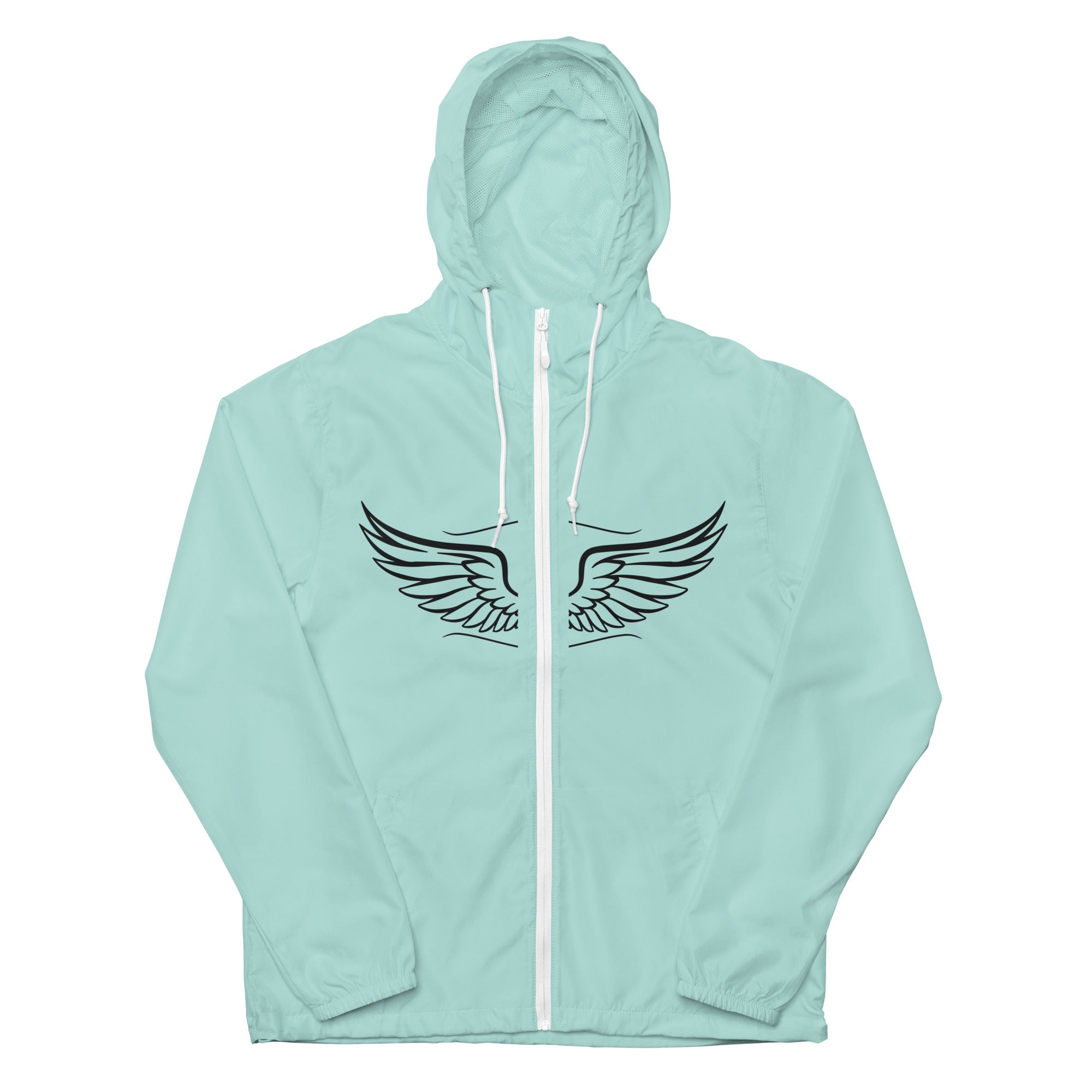 Unisex Adventure Windbreaker A Gift of Bold Protection – AquaWhite Zipper Unisex Adventure Windbreaker A Gift of Bold Protection – AquaWhite Zipper