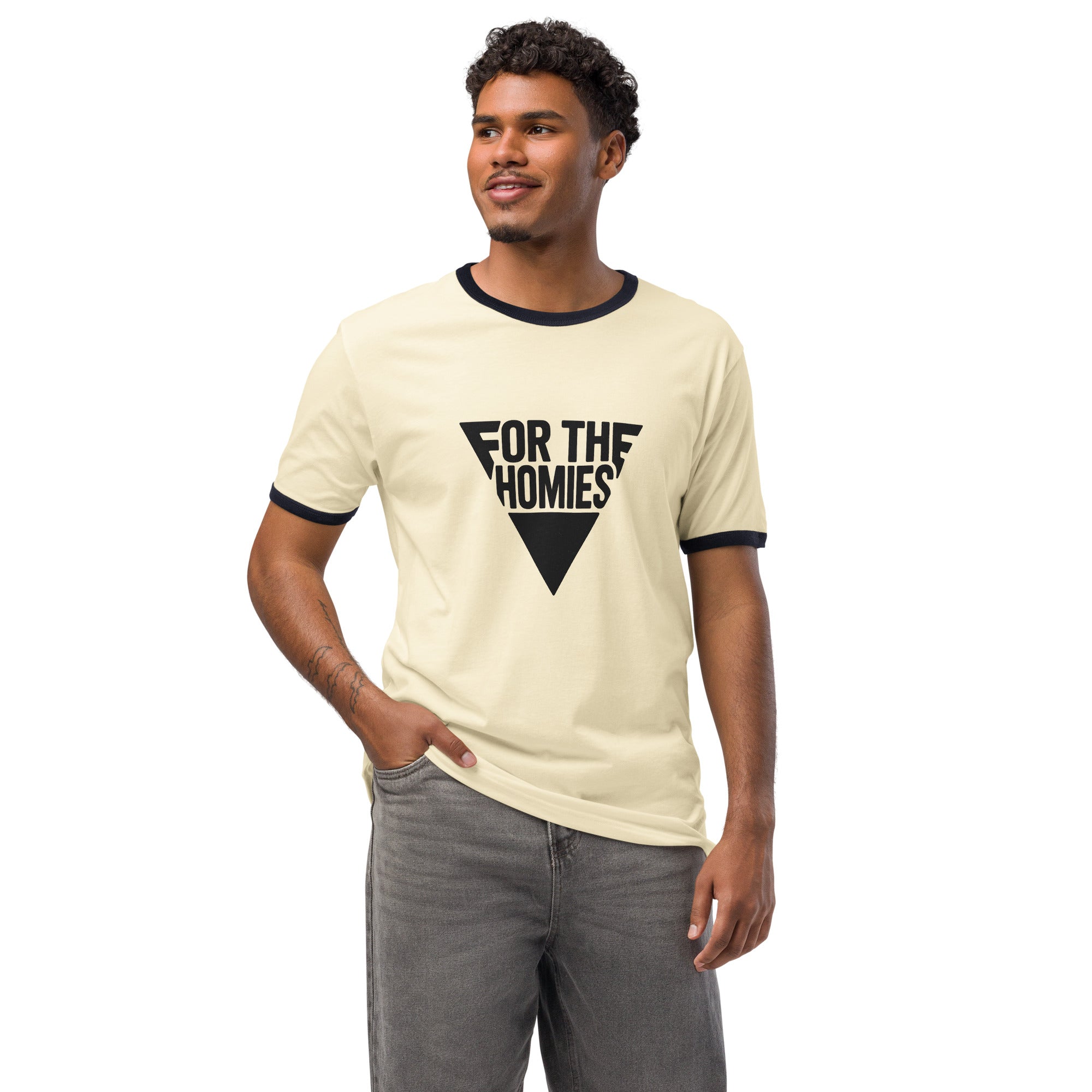 For The Homies Unisex Ringer shirt Perfect Friendship Gift – Natural Midnight Navy For The Homies Unisex Ringer shirt Perfect Friendship Gift – Natural Midnight Navy