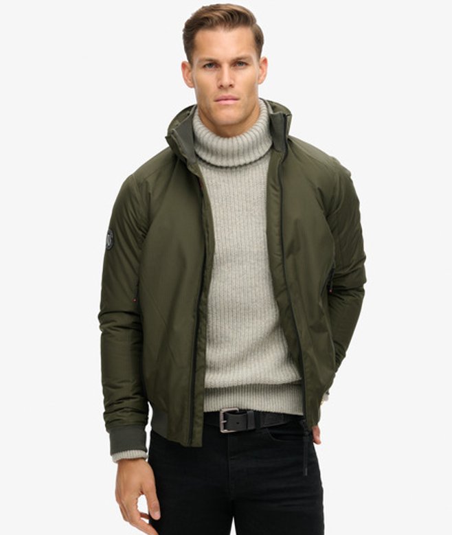 Superdry Men’s City Harrington Jacket Khaki Superdry Men’s City Harrington Jacket Khaki