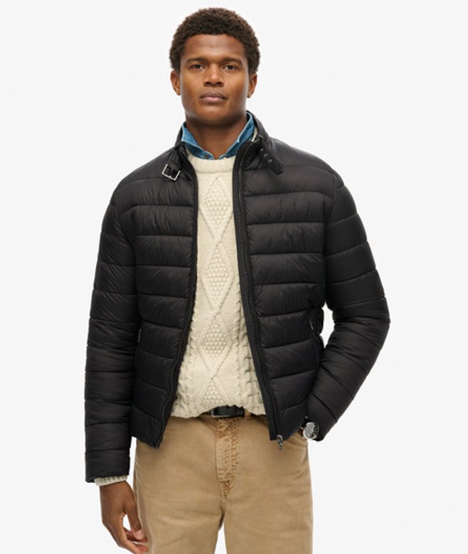 Superdry Men’s Lightweight Padded Jacket Black Superdry Men’s Lightweight Padded Jacket Black
