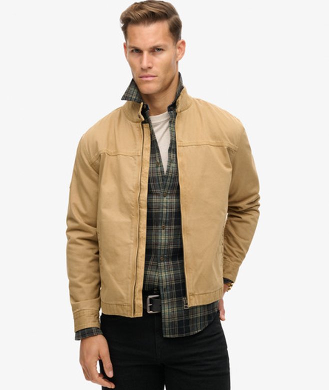 Superdry Men’s Classic Harrington Jacket Green Superdry Men’s Classic Harrington Jacket Green