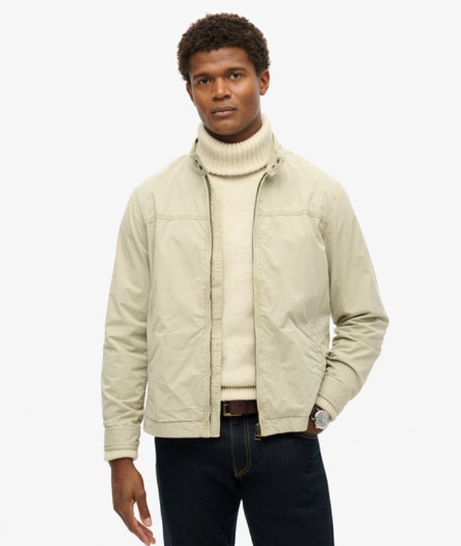 Superdry Men’s Men’s Classic Harrington Jacket Grey London Fog Grey