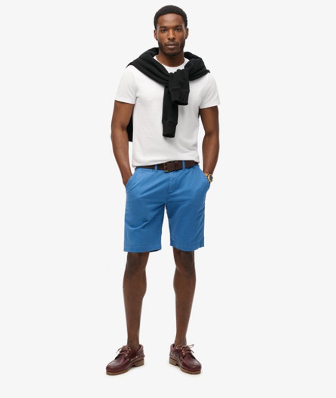 Superdry Men’s Vintage Chino Shorts Light Blue Superdry Men’s Vintage Chino Shorts Light Blue