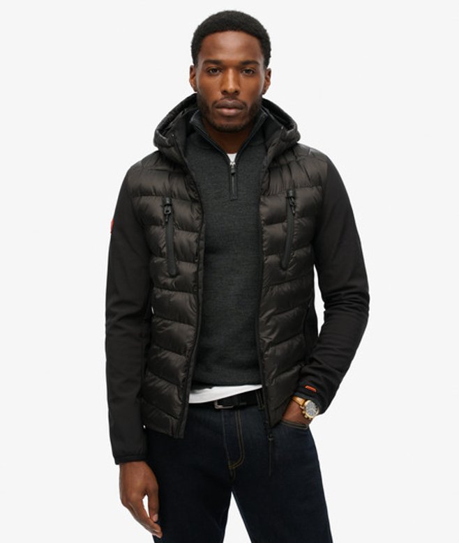 Superdry Men’s Hooded Storm Softshell Jacket Black