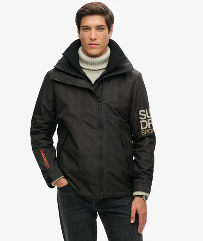 Superdry Men’s Men’s Hooded Yachter SD Windbreaker Jacket Black Superdry Men’s Men’s Hooded Yachter SD Windbreaker Jacket Black