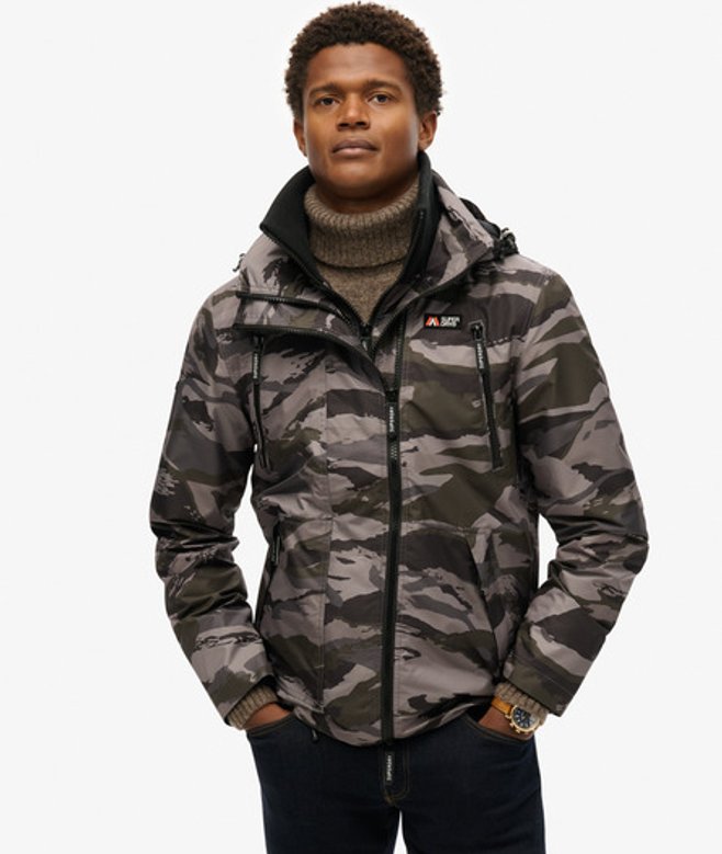 Superdry Men’s Hooded Mountain Windbreaker Jacket Dark Grey Superdry Men’s Hooded Mountain Windbreaker Jacket Dark Grey
