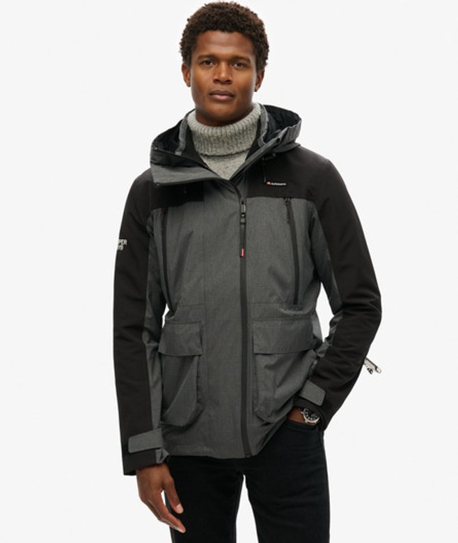 Superdry Men’s Textured Ultimate Windbreaker Grey Superdry Men’s Textured Ultimate Windbreaker Grey