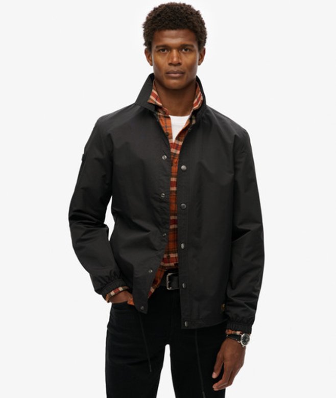 Superdry Men’s Surplus Otto Coach Jacket Black Superdry Men’s Surplus Otto Coach Jacket Black