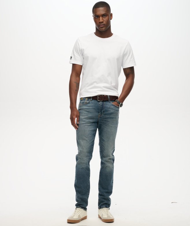 Superdry Men’s The Merchant Store – Organic Slim Jeans Blue Superdry Men’s The Merchant Store – Organic Slim Jeans Blue