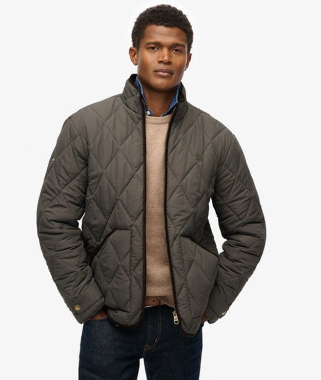 Superdry Men’s Quilted Estate Liner Jacket Green Superdry Men’s Quilted Estate Liner Jacket Green