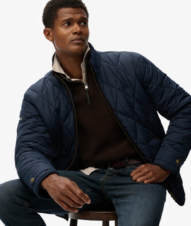 Superdry Men’s Quilted Estate Liner Jacket Navy