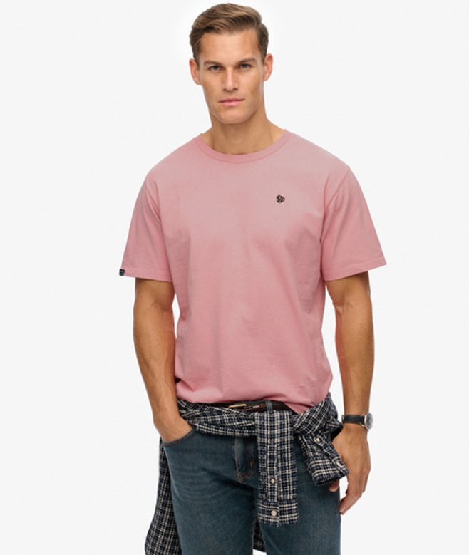 Superdry Men’s Essentials Relaxed shirt Pink Superdry Men’s Essentials Relaxed shirt Pink