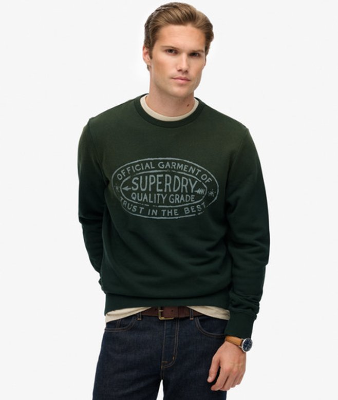 Superdry Men’s Lo-fi Outdoors Relaxed Sweatshirt Green Superdry Men’s Lo-fi Outdoors Relaxed Sweatshirt Green