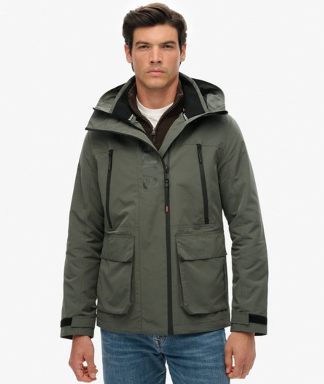 Superdry Men’s Hooded Ultimate Embroidered Windbreaker Dark Grey Superdry Men’s Hooded Ultimate Embroidered Windbreaker Dark Grey