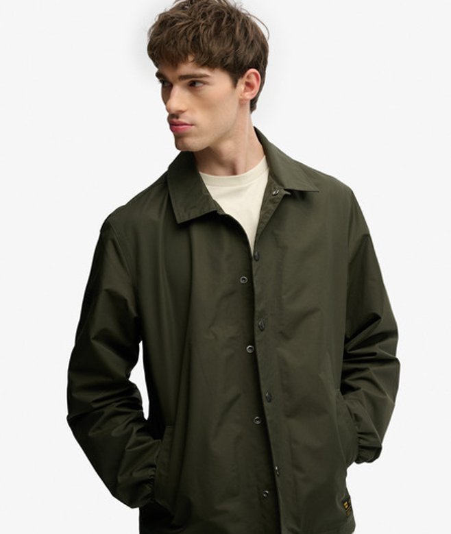 Superdry Men’s Surplus Otto Coach Jacket Green Superdry Men’s Surplus Otto Coach Jacket Green