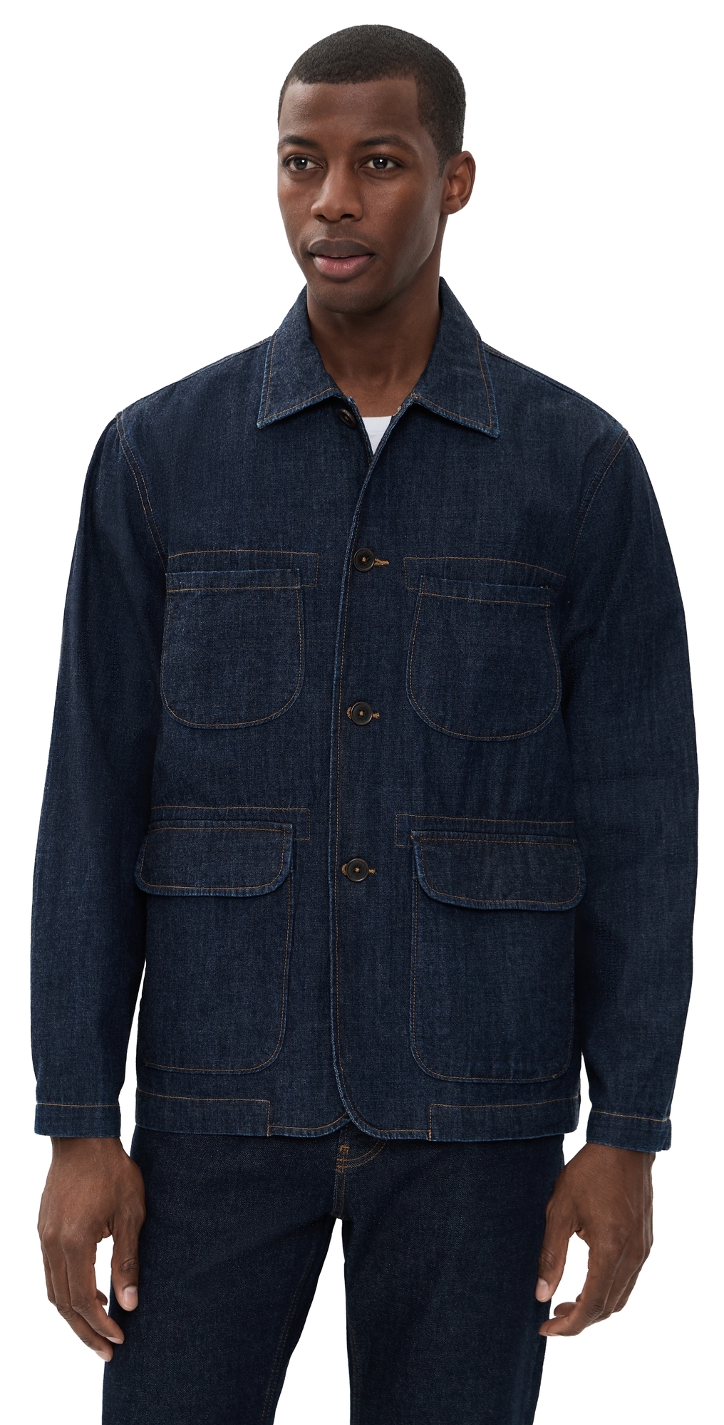 Universal Works Kaihara Denim Labour Jacket Kaihara Lt Wt Denim Indigo Universal Works Kaihara Denim Labour Jacket Kaihara Lt Wt Denim Indigo