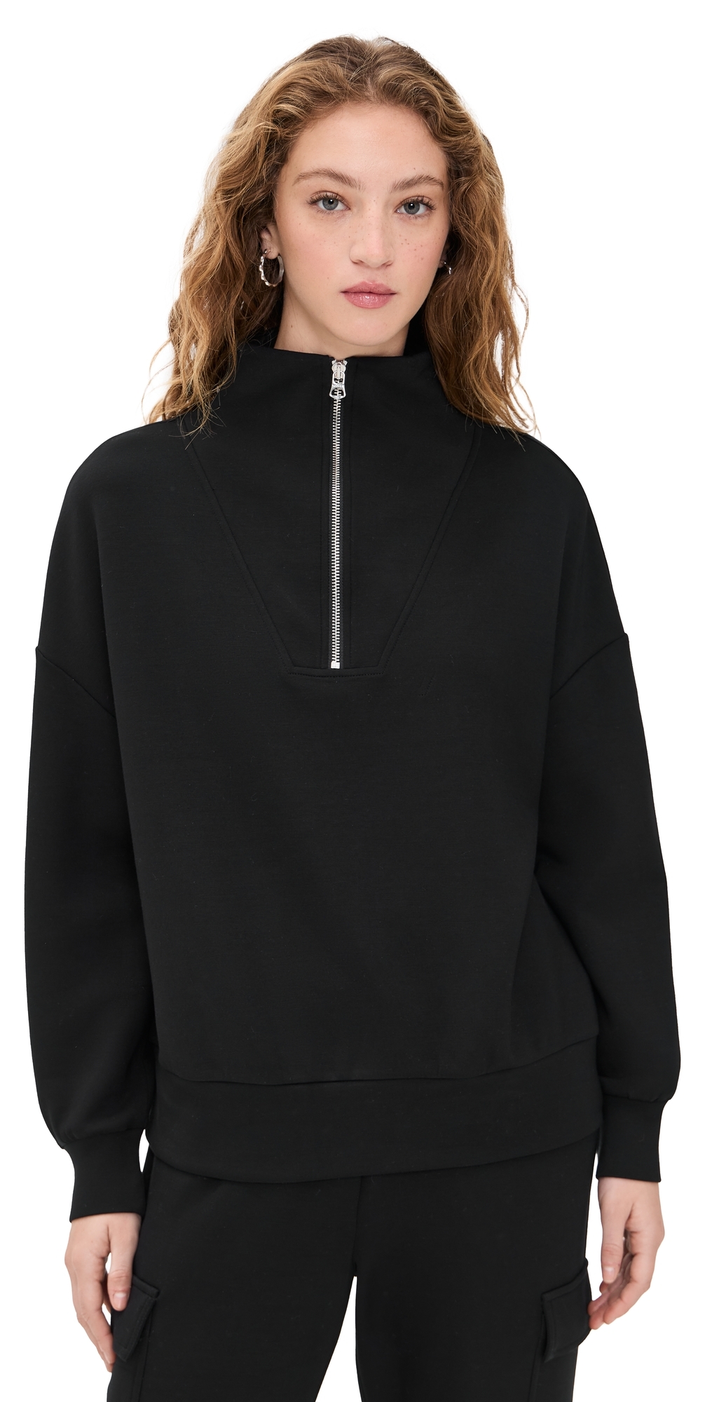 Varley Hawley Half-Zip Sweatshirt Black Varley Hawley Half-Zip Sweatshirt Black