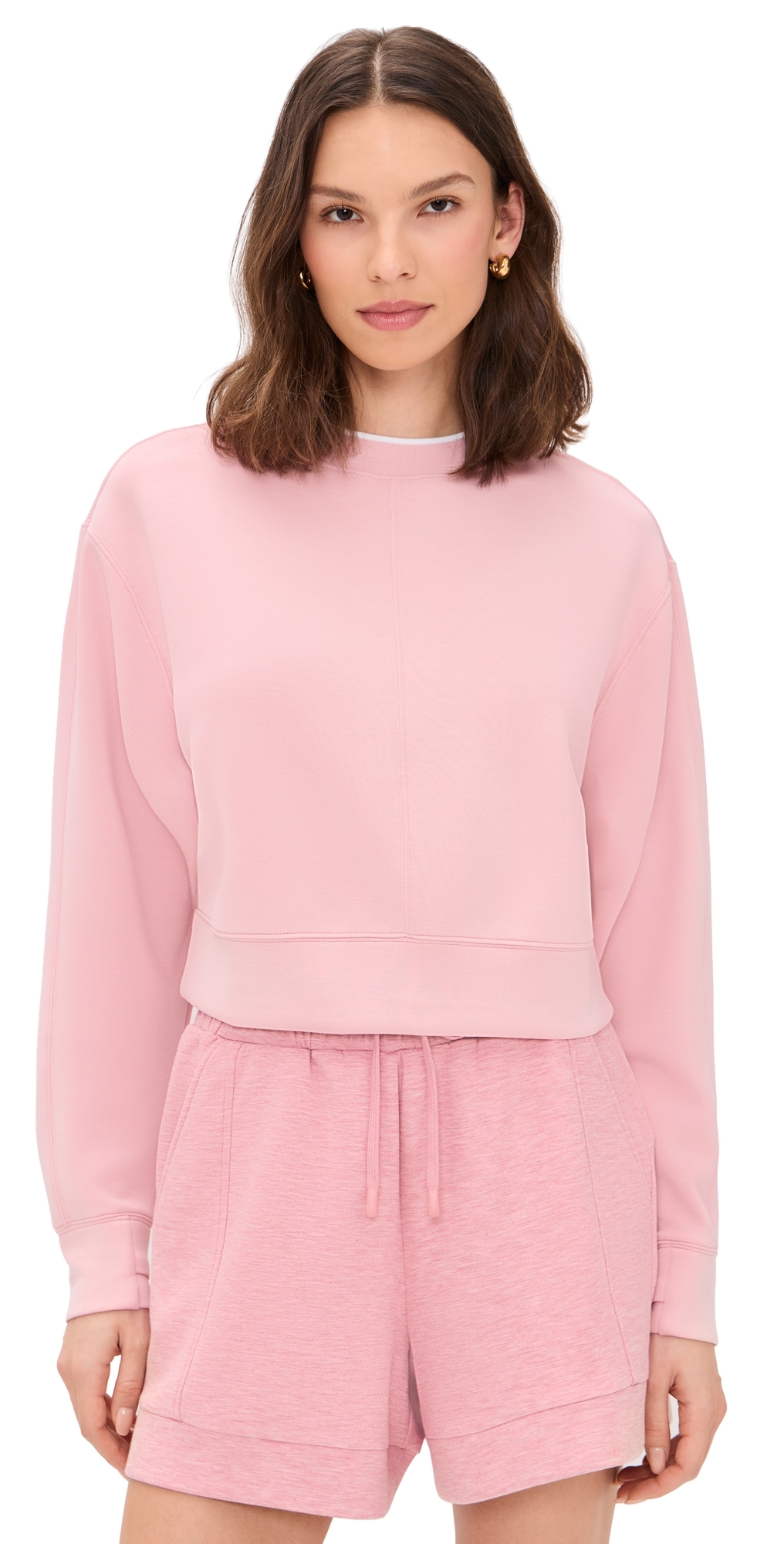 Varley Tasmin Cropped Sweatshirt Zephyr Mauve Varley Tasmin Cropped Sweatshirt Zephyr Mauve