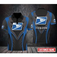Personalized Postal Service Polo Shirt, United Sps d Printed Polo Shirt Personalized Postal Service Polo Shirt, United Sps d Printed Polo Shirt