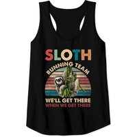 Funny Vintage Sloth Running Team Marathon Runners Jogging Tank Top Funny Vintage Sloth Running Team Marathon Runners Jogging Tank Top