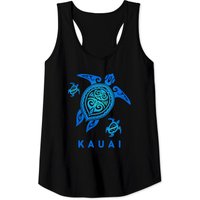 Kauai Hawaii Sea Blue Tribal Turtle Tank Top Kauai Hawaii Sea Blue Tribal Turtle Tank Top