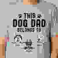 This Dog Dad Belongs To These – Personalized Custom Unisex shirt This Dog Dad Belongs To These – Personalized Custom Unisex shirt