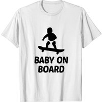 Baby On Board – Funny Skateboard Silhouette shirt Baby On Board – Funny Skateboard Silhouette shirt