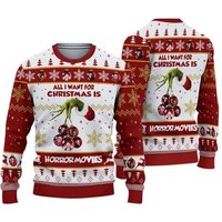 Christmas Horror Movie Sweatshirt, Horror Characters Sweatshirt Christmas Horror Movie Sweatshirt, Horror Characters Sweatshirt
