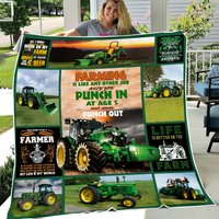 Jd Tractor Like Fleece Blanket, Tractor Green Fleece Blanket Jd Tractor Like Fleece Blanket, Tractor Green Fleece Blanket
