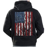 American Flag Mens Hooded Sweatshirt United States Usa Tattered Flag Hoodie American Flag Mens Hooded Sweatshirt United States Usa Tattered Flag Hoodie
